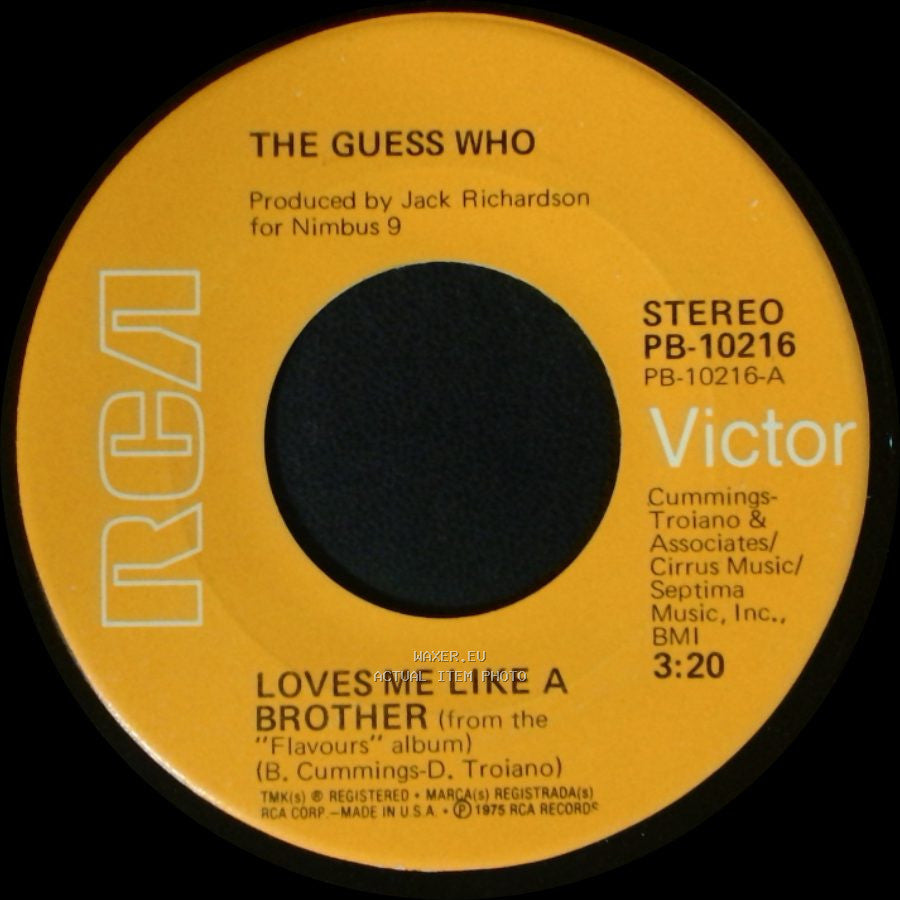 The Guess Who - Hoe Down Time / Loves Me Like A Brother side A