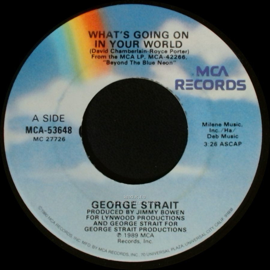 George Strait - What's Going On In Your World / Let's Get Down To It side A