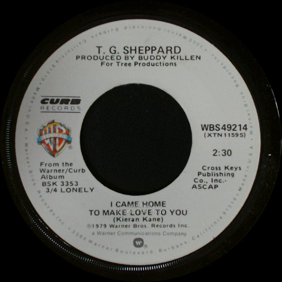 T. G. Sheppard - Smooth Sailin' / I Came Home To Make Love To You side B