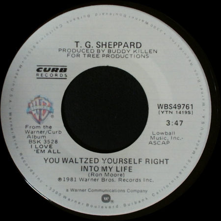 T. G. Sheppard - You Waltzed Yourself Right Into My Life / Party Time side A