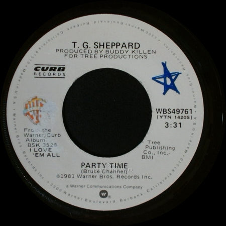 T. G. Sheppard - You Waltzed Yourself Right Into My Life / Party Time side A