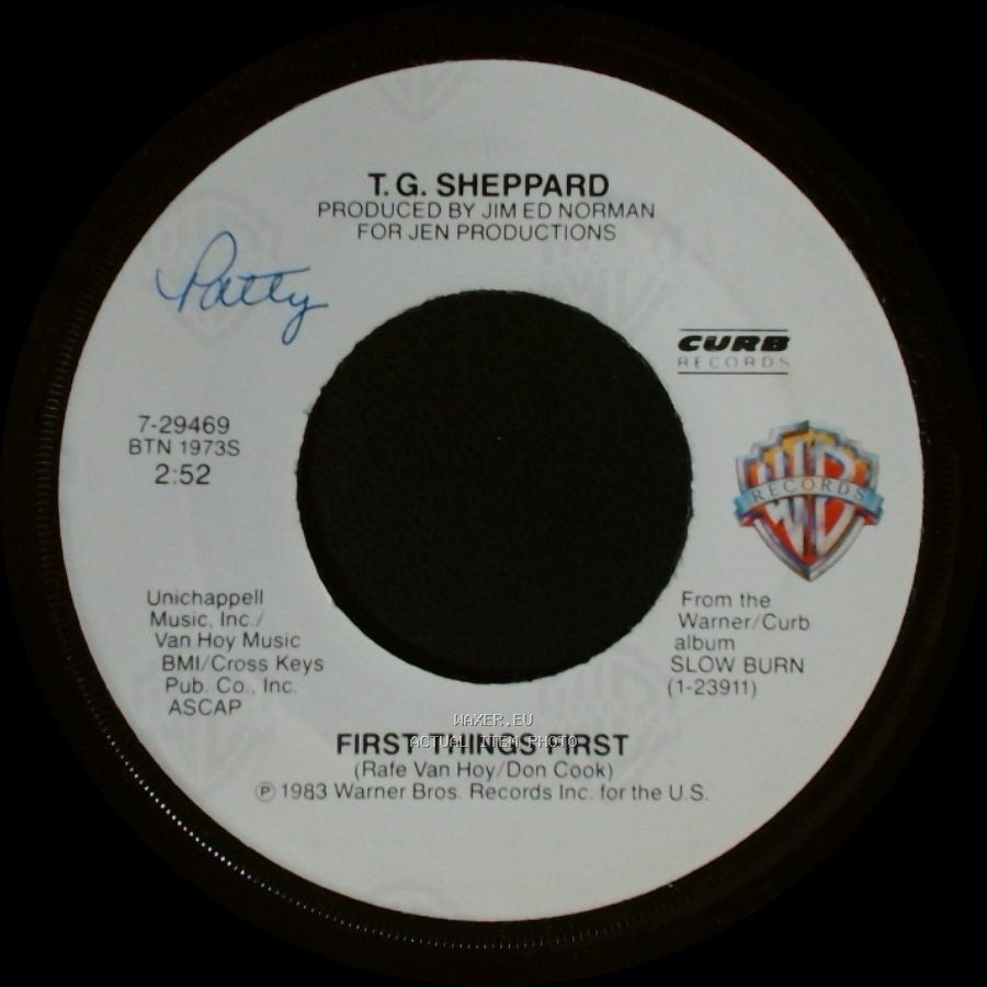 T. G. Sheppard - Slow Burn / First Things First side B