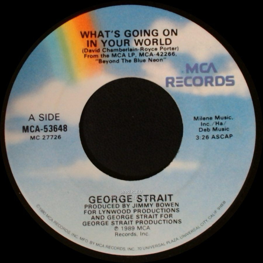 George Strait - What's Going On In Your World / Let's Get Down To It side A