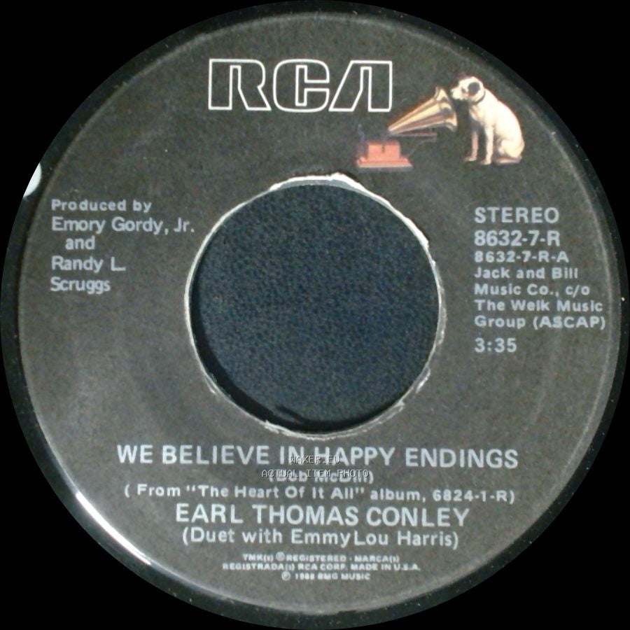 Earl Thomas Conley - We Believe In Happy Endings / No Chance, No Dance side A