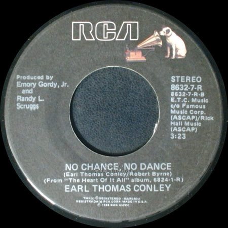 Earl Thomas Conley - We Believe In Happy Endings / No Chance, No Dance side B
