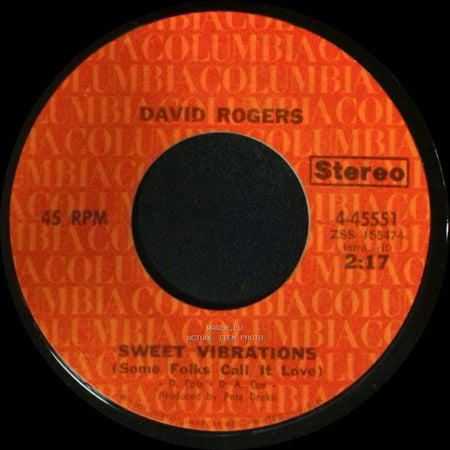 David Rogers - Sweet Vibrations (Some Folks Call It Love) / Need You side A