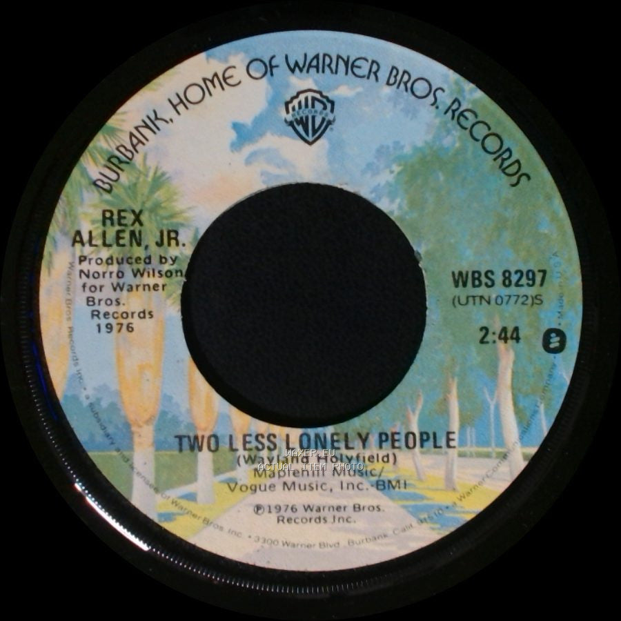 Rex Allen, Jr. - I Gotta Remember To Forget You / Two Less Lonely People side B