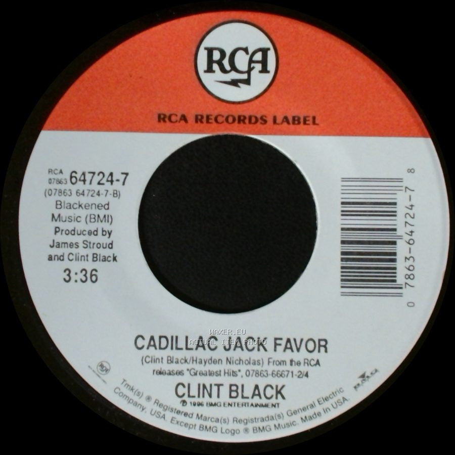 Clint Black - Cadillac Jack Favor / Half Way Up (Edit) side A