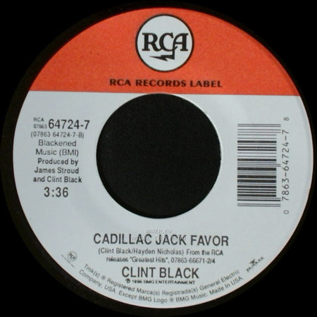 Clint Black - Cadillac Jack Favor / Half Way Up (Edit) side A