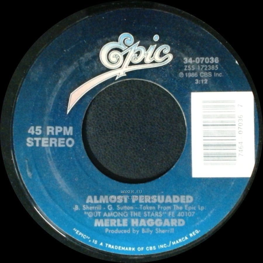 Merle Haggard - Almost Persuaded / Love Don't Hurt Everytime side A