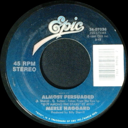 Merle Haggard - Almost Persuaded / Love Don't Hurt Everytime side A