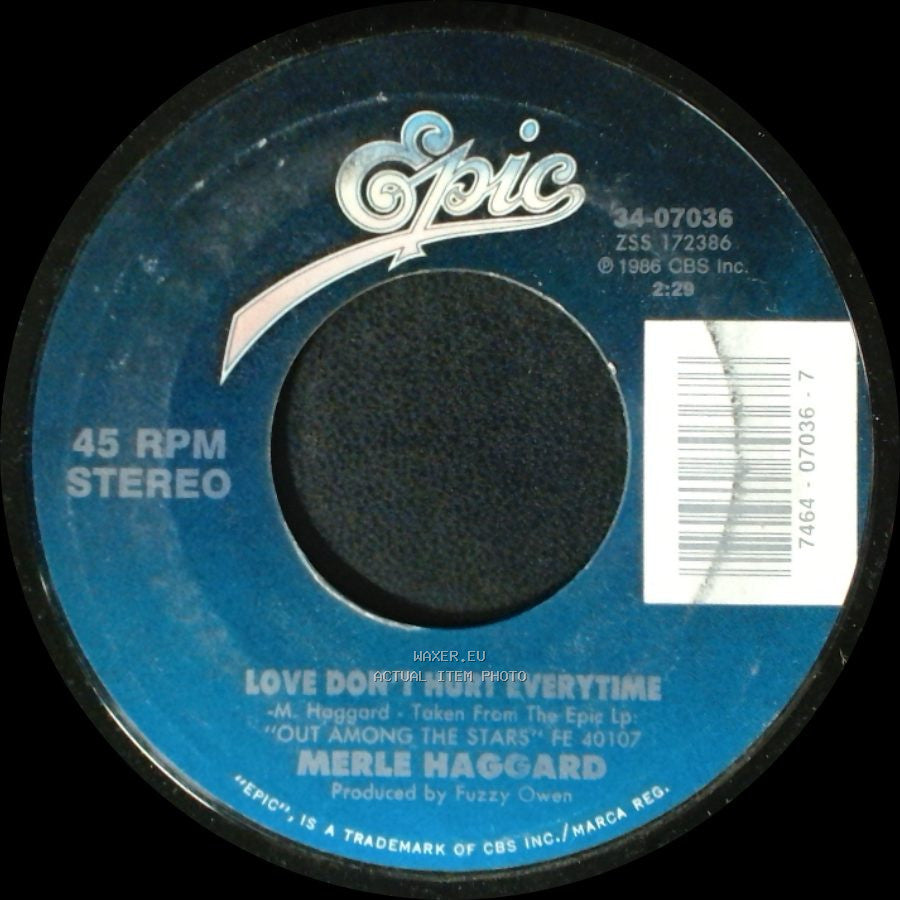 Merle Haggard - Almost Persuaded / Love Don't Hurt Everytime side B