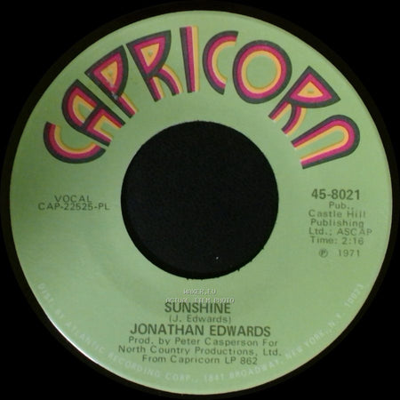 Jonathan Edwards - Emma / Sunshine side B
