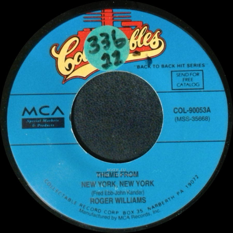 Roger Williams - Theme From New York, New York / Me side A