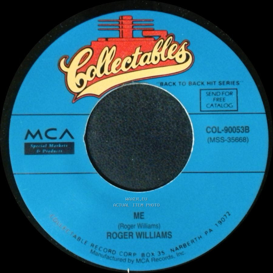 Roger Williams - Theme From New York, New York / Me side B
