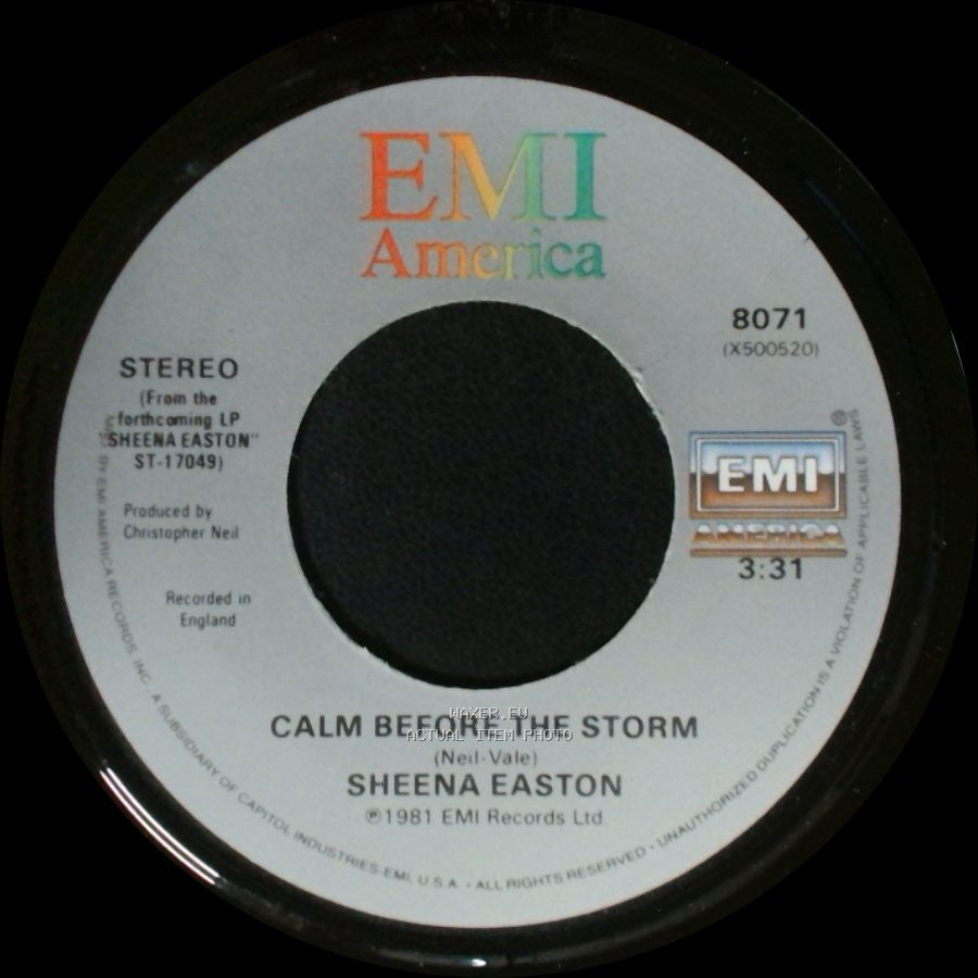 Sheena Easton - Morning Train (Nine To Five) / Calm Before The Storm side B