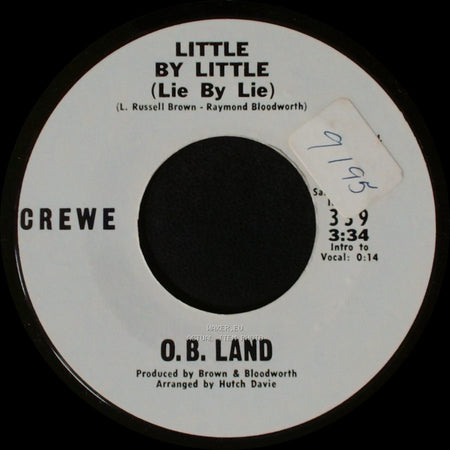 O.B. Land - Little By Little (Lie By Lie) / Little By Little (Lie By Lie) side B