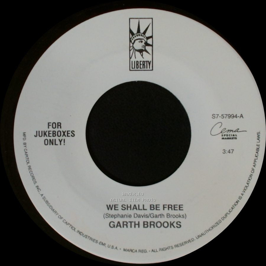 Garth Brooks - Night Rider's Lament / We Shall Be Free side B
