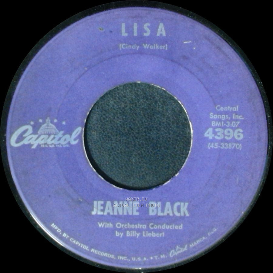 Jeanne Black / Jeanne And Janie - Lisa / Journey Of Love side A