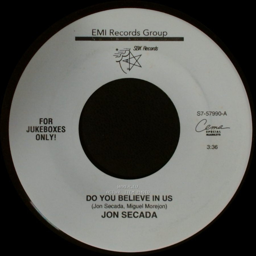 Jon Secada - Misunderstood / Do You Believe In Us side B