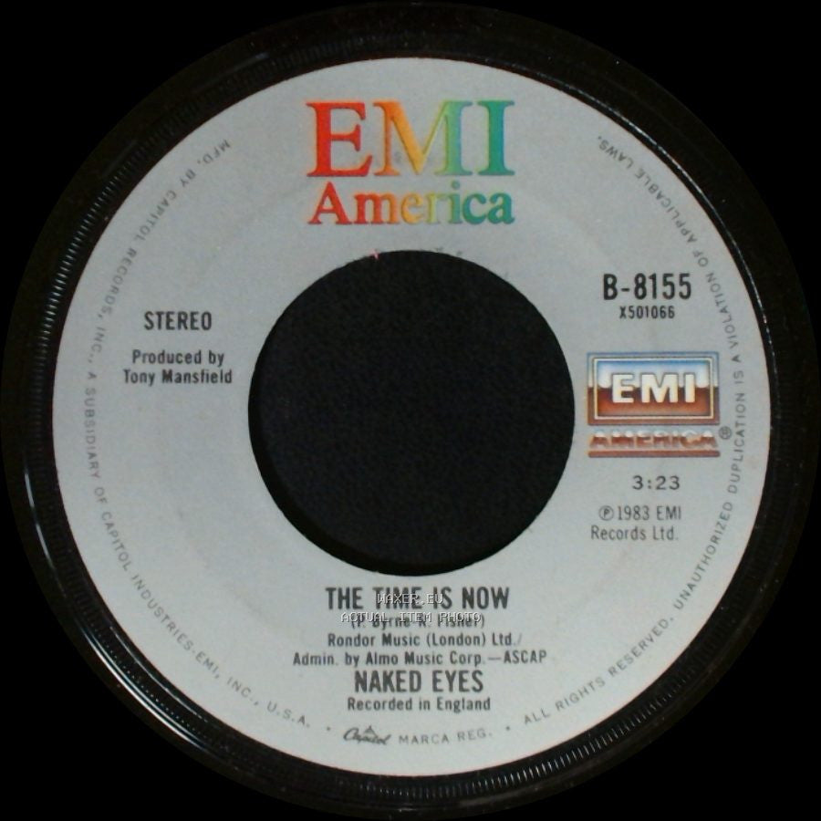 Naked Eyes - The Time Is Now / Always Something There To Remind Me side A