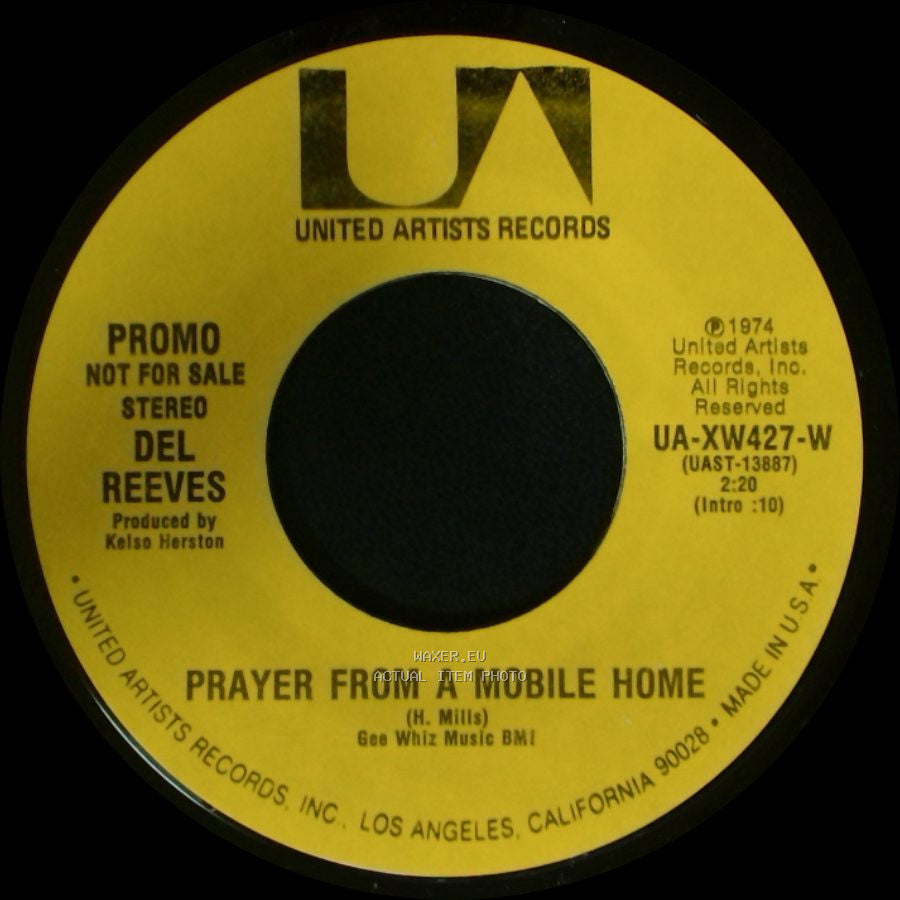 Del Reeves - Prayer From A Mobile Home / Prayer From A Mobile Home side B