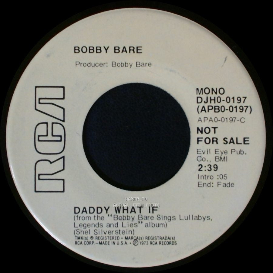 Bobby Bare - Daddy What If / Daddy What If side A