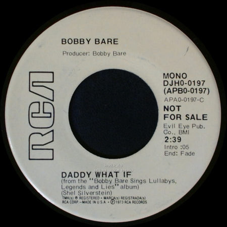 Bobby Bare - Daddy What If / Daddy What If side A