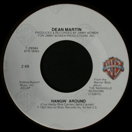 Dean Martin - My First Country Song / Hangin' Around side B
