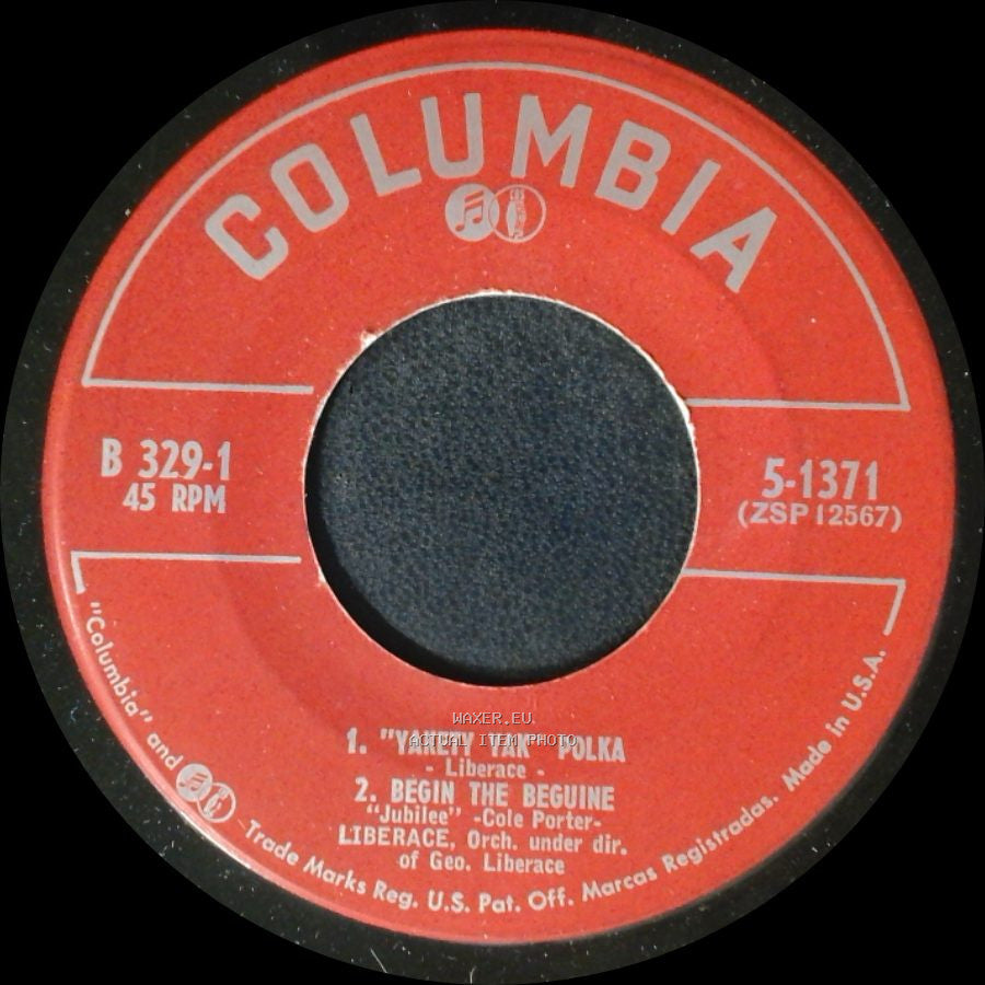 Liberace - Yakety Yak Polka / Begin The Beguine / Unknown Title B side A
