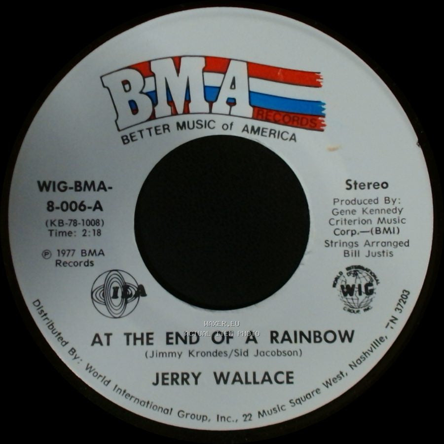 Jerry Wallace - Looking For A Memory / At The End Of A Rainbow side B