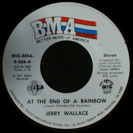 Jerry Wallace - Looking For A Memory / At The End Of A Rainbow side B