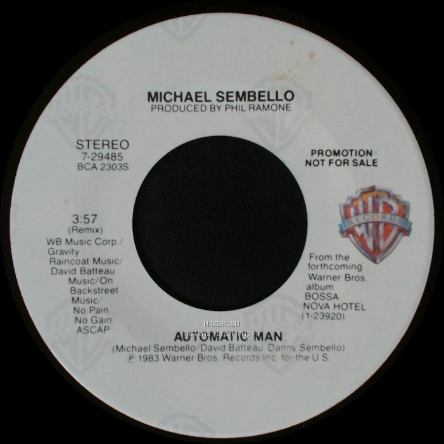 Michael Sembello - Automatic Man / Automatic Man side A