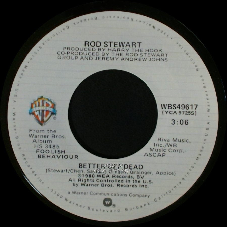 Rod Stewart - Better Off Dead / Passion side A