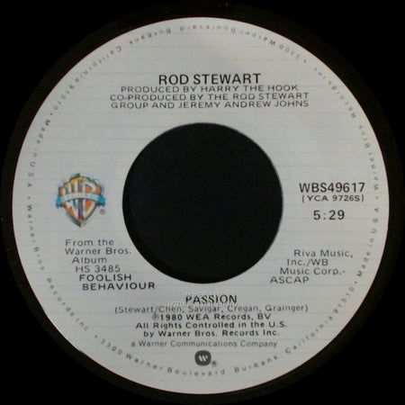 Rod Stewart - Better Off Dead / Passion side B