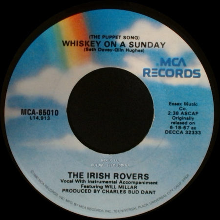 The Irish Rovers - Whiskey On A Sunday (The Puppet Song) / The Unicorn side A
