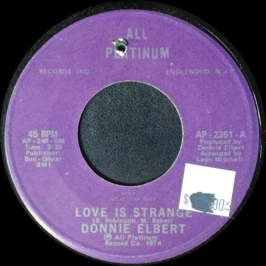 Donnie Elbert - Love Is Strange / Love Is Strange side A