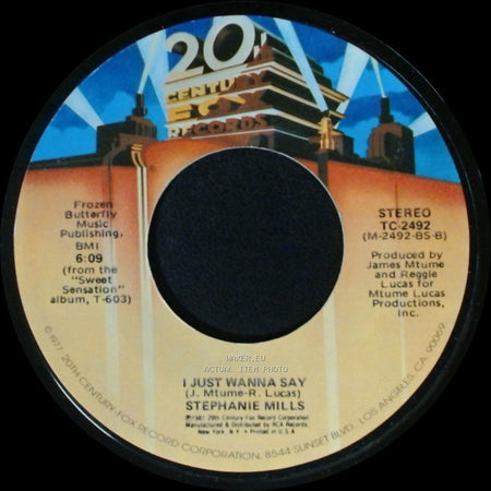 Stephanie Mills Featuring Teddy Pendergrass / Stephanie Mills - Two Hearts / I Just Wanna Say side B