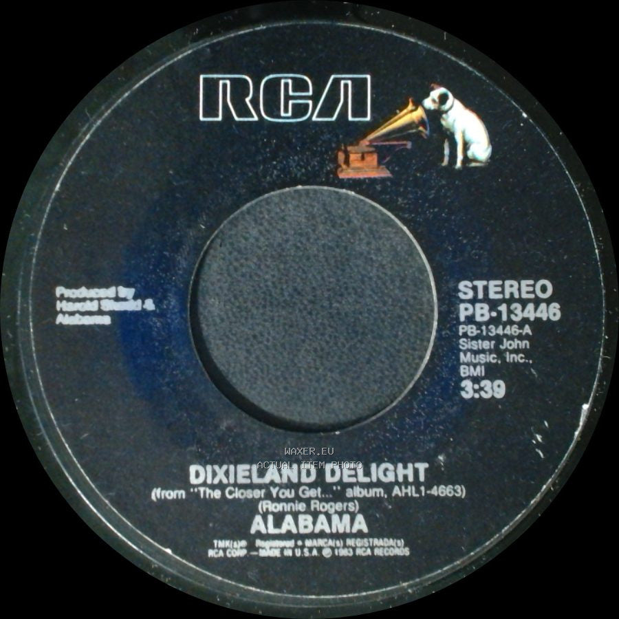 Alabama - Very Special Love / Dixieland Delight side B