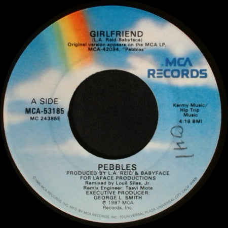 Pebbles - Girlfriend / Girlfriend (Instrumental) side A