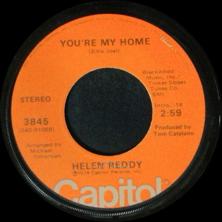 Helen Reddy - Keep On Singing / You're My Home side B