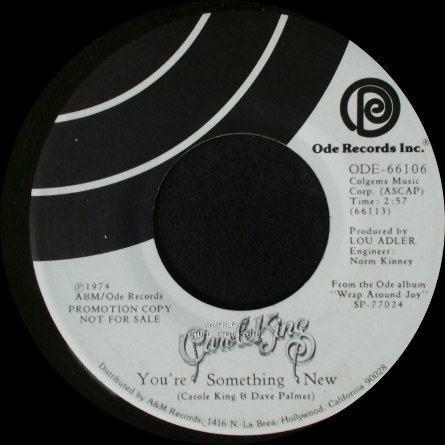 Carole King - Nightingale / You're Something New side B