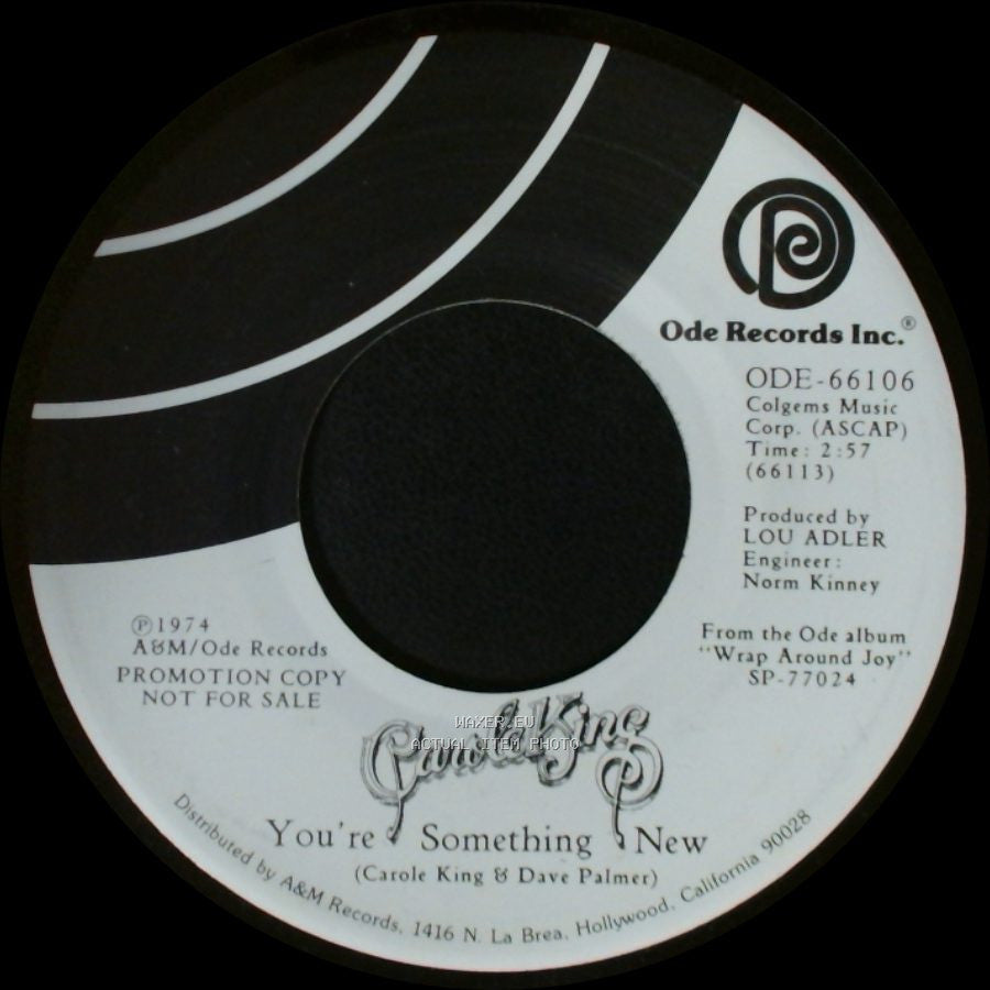 Carole King - Nightingale / You're Something New side B