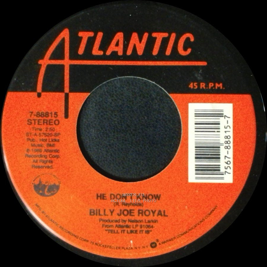 Billy Joe Royal - He Don't Know / Till I Can't Take It Anymore side A