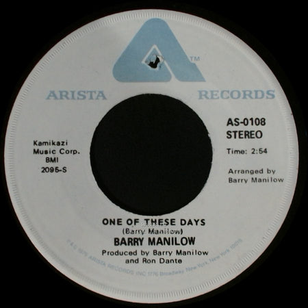 Barry Manilow - It's A Miracle / One Of These Days side B