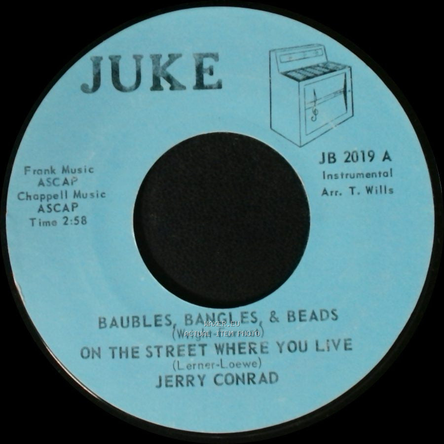 Jerry Conrad - Baubles, Bangles, & Beads / On The Street Where You Live / Tenderly side B