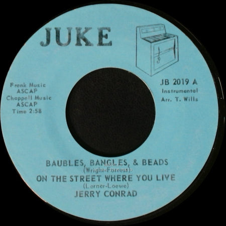 Jerry Conrad - Baubles, Bangles, & Beads / On The Street Where You Live / Tenderly side B