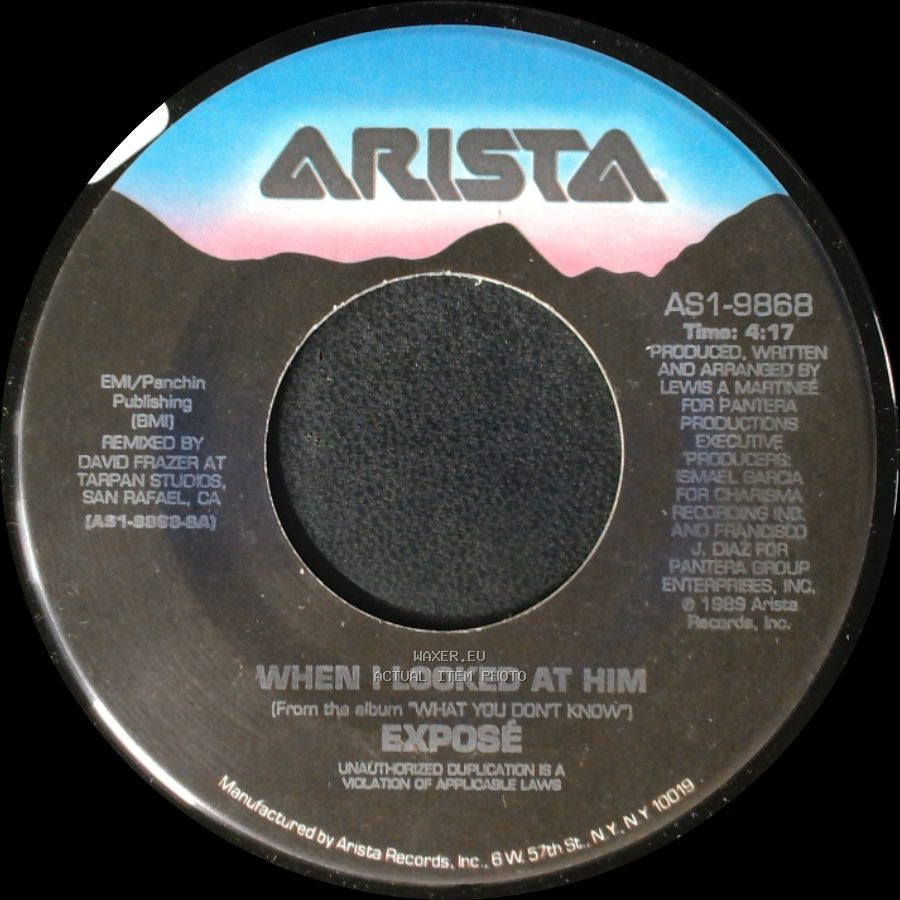 Exposé - When I Looked At Him "Suave Mix" (Acoustic Version) / When I Looked At Him side B