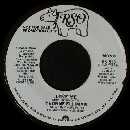 Yvonne Elliman - Love Me / Love Me side A