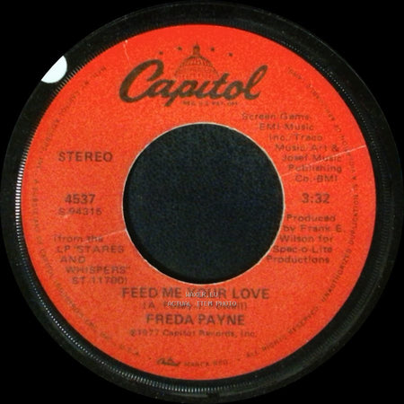Freda Payne - Stares And Whispers / Feed Me Your Love side B